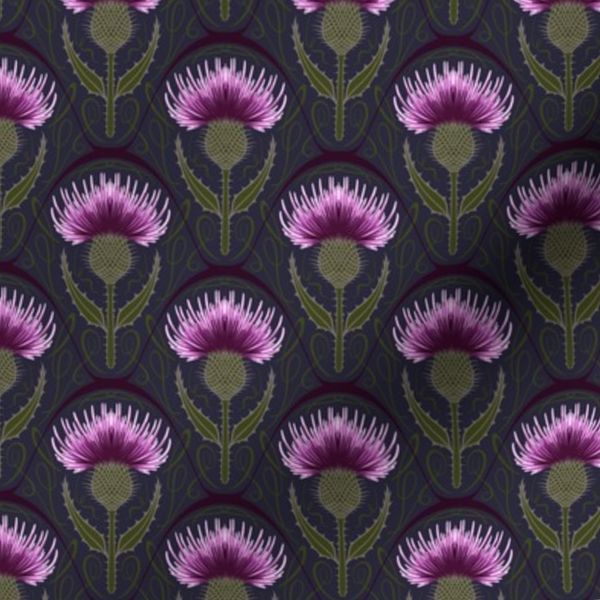 Art Nouveau Scottish Thistle