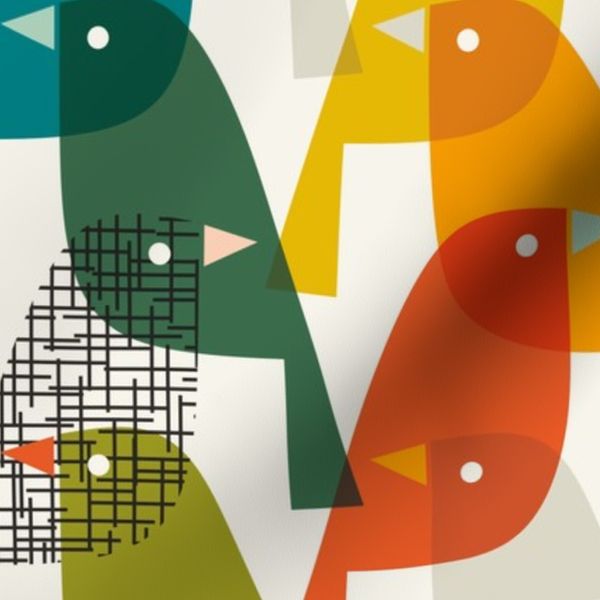 MidMod Birds