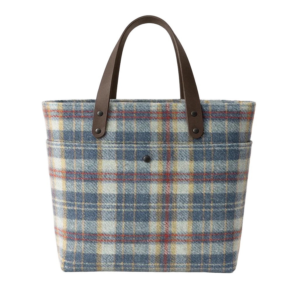 Wool Gussie-Limited Edition-Blue-Grey Tartan
