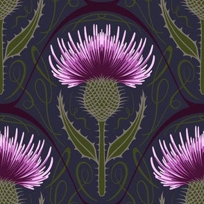 Art Nouveau Thistles