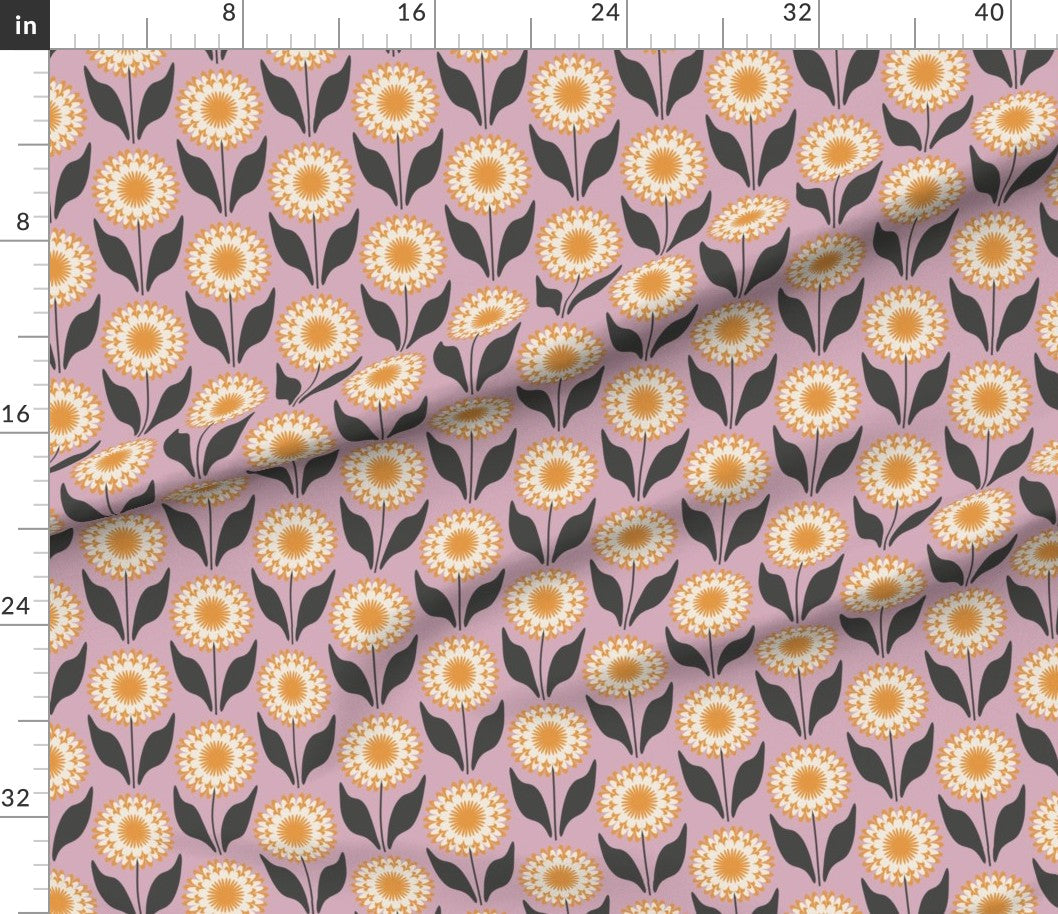 Geometric Zinnia (Pink)