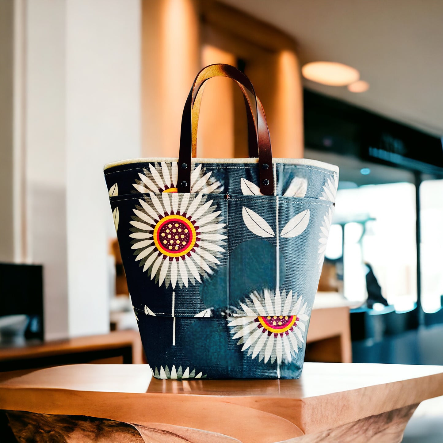 Retro Blue Daisy 905