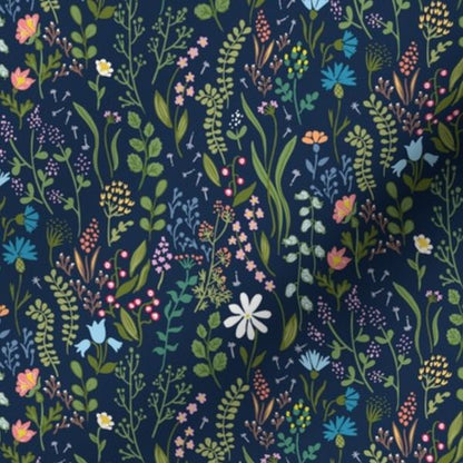 Wild Grasses - Navy Small