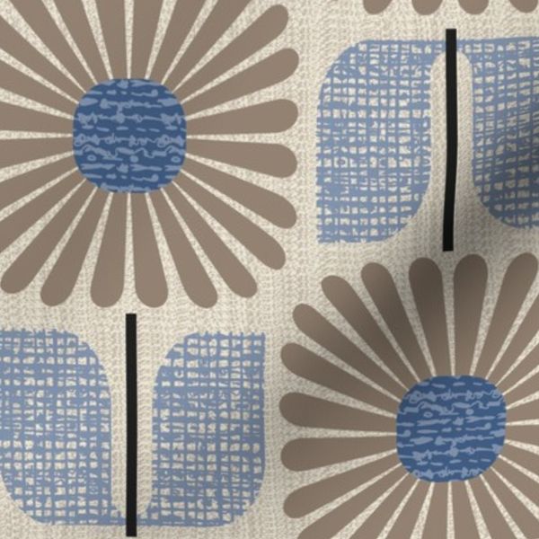 Square Blooms - Fall Blue