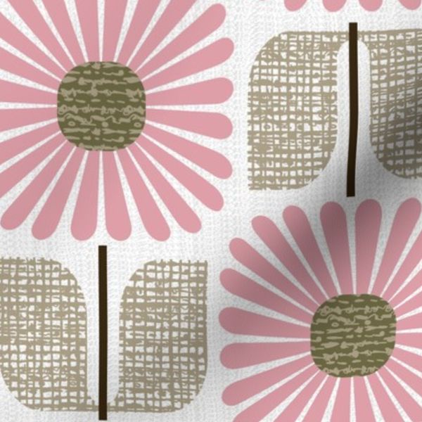 Square Blooms (Pink)
