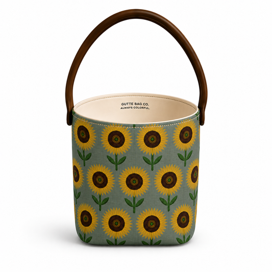 Gussie Sock-Mid-Sunny Retro Sunflowers