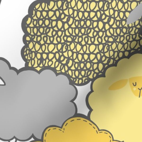 Sheep Shape - Yellow