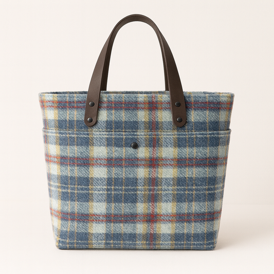 Wool Gussie-Limited Edition-Blue-Grey Tartan