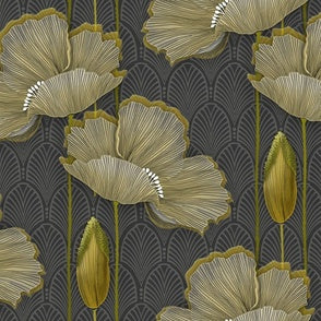 Art Deco Fleurs d'or