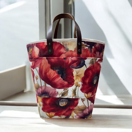 Red Watercolor Poppies- All Over Print