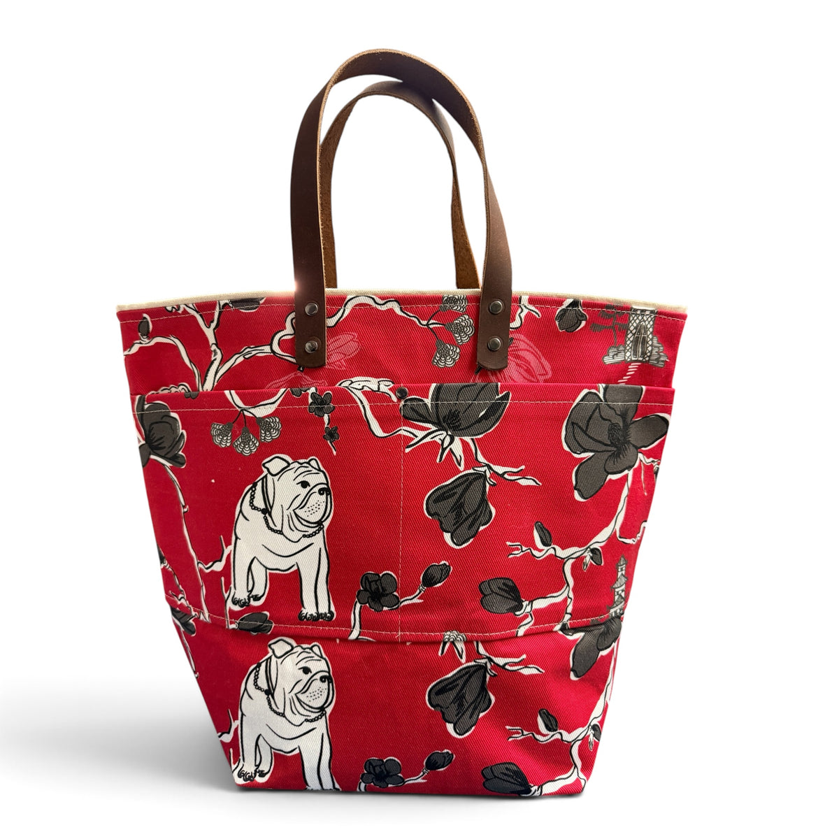 Red and Black Preppy Bulldog