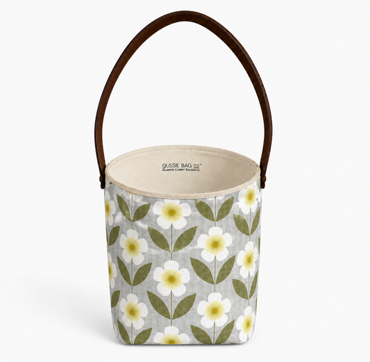 Gussie Sock-Yellow Retro Daisy