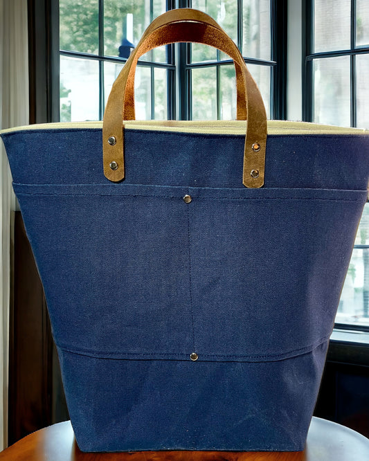 Gussie Canvas-Navy