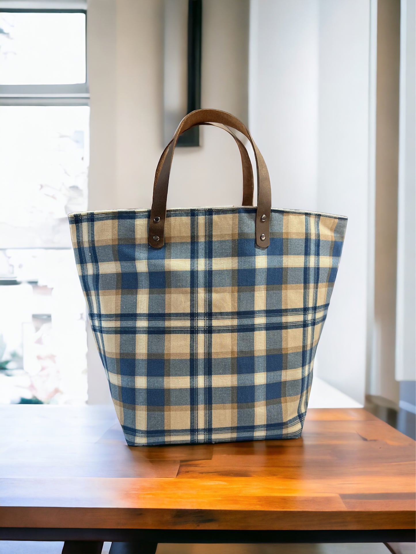 Gussie Blue and Tan Tartan